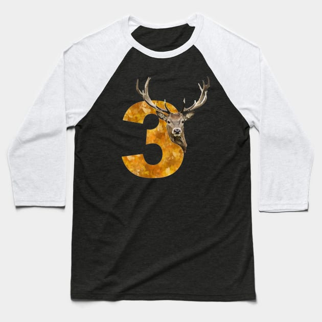 Stag No.3 Baseball T-Shirt by Skorretto